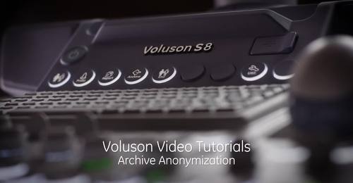 Voluson Signature without Touch - Archive Anonymization - education video 