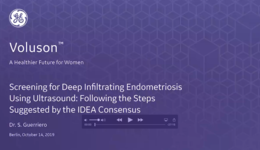 2019 ISUOG - Screening for Deep Infiltrating Endometriosis Using Ultrasound: Following the Steps Suggested by the IDEA Consensus (Dr. Guerriero)