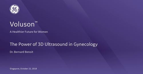 ISUOG 2018 - The Power of 3D Ultrasound in Gynecology with Dr. Benoit