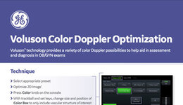Color Doppler Optimization Quick Card (Voluson, 2020)