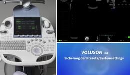 VOLUSON S8 Sicherung der Presets/Systemsettings
