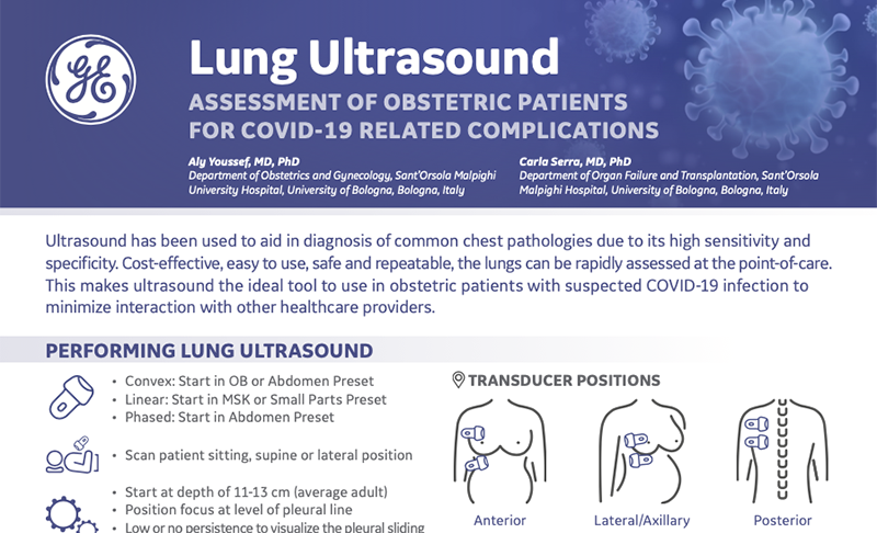 Voluson - COVID lung exams in pregnancy (2020, poster)